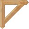 Ekena Millwork Traditional Arts & Crafts Rough Sawn Bracket, Western Red Cedar, 6"W x 38"D x 38"H BKT06X38X38TRA03RWR - alternate 4